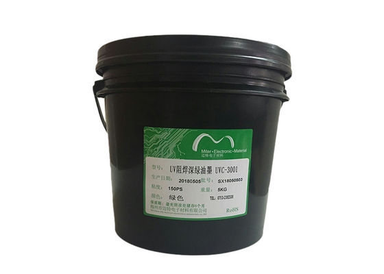 Trung Quốc Mực màu xanh lá cây có thể chữa được UV Deep Green UV cho lớp đơn / đôi bên nhà cung cấp